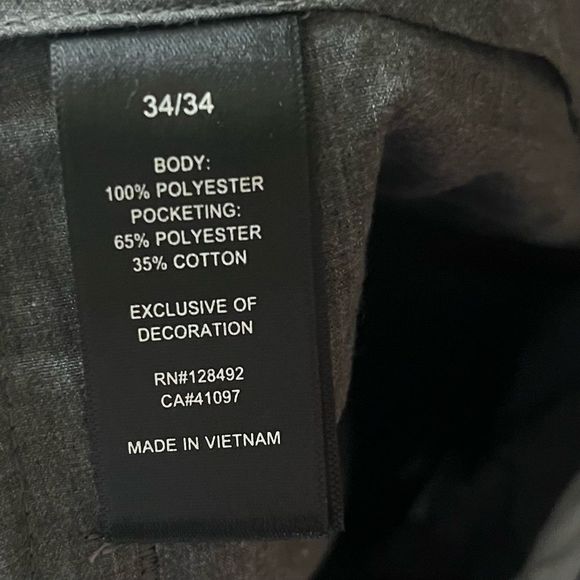 GREG NORMAN GOLF PANTS | DRESS PANT | BUSINESS PANT | CHINOS | BLACK | 34/34 - Picture 10 of 10